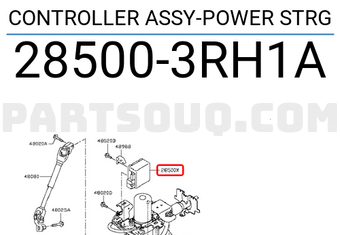Nissan 285003RH1A CONTROLLER ASSY-POWER STRG