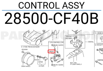 Nissan 28500CF40B CONTROL ASSY