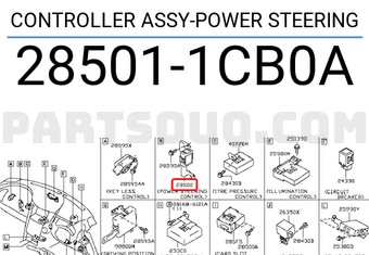Nissan 285011CB0A CONTROLLER ASSY-POWER STEERING