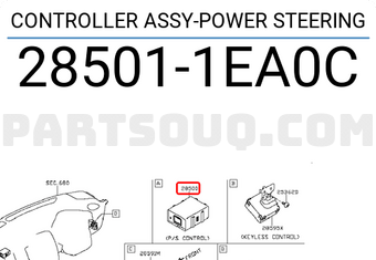 Nissan 285011EA0C CONTROLLER ASSY-POWER STEERING