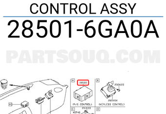 Nissan 285016GA0A CONTROL ASSY