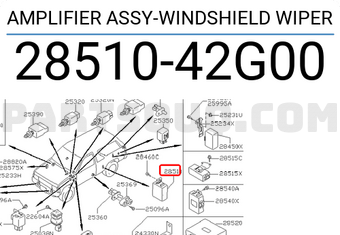 Nissan 2851042G00 AMPLIFIER ASSY-WINDSHIELD WIPER
