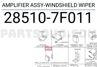 Nissan 285107F011 AMPLIFIER ASSY-WINDSHIELD WIPER