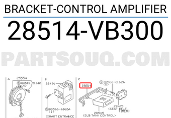 Nissan 28514VB300 BRACKET-CONTROL AMPLIFIER