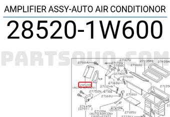 Nissan 285201W600 AMPLIFIER ASSY-AUTO AIR CONDITIONOR