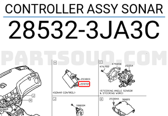 Nissan 285323JA3C CONTROLLER ASSY SONAR