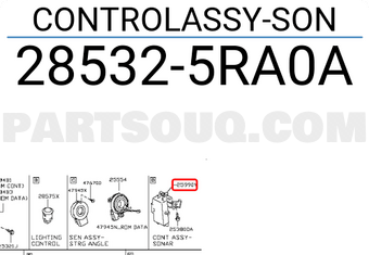 Nissan 285325RA0A CONTROLASSY-SON