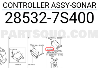 Nissan 285327S400 CONTROLLER ASSY-SONAR