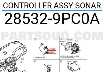 Nissan 285329PC0A CONTROLLER ASSY SONAR