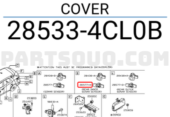 Nissan 285334CL0B COVER