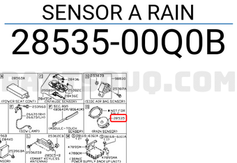 Nissan 2853500Q0B SENSOR A RAIN