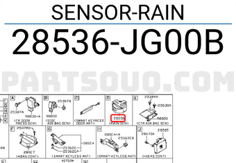 Nissan 28536JG00B SENSOR-RAIN