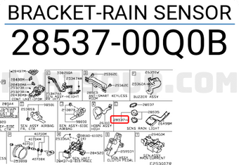 Nissan 2853700Q0B BRACKET-RAIN SENSOR