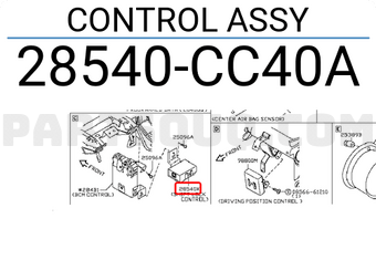 Nissan 28540CC40A CONTROL ASSY