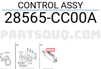 Nissan 28565CC00A CONTROL ASSY