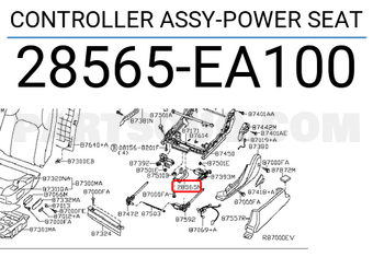 Nissan 28565EA100 CONTROLLER ASSY-POWER SEAT