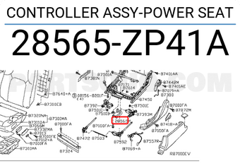 Nissan 28565ZP41A CONTROLLER ASSY-POWER SEAT