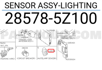 Nissan 285785Z100 SENSOR ASSY-LIGHTING