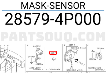 Nissan 285794P000 MASK-SENSOR