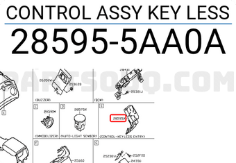 Nissan 285955AA0A CONTROL ASSY KEY LESS
