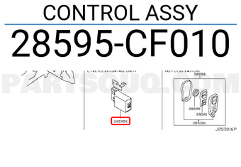 Nissan 28595CF010 CONTROL ASSY