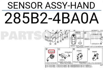 Nissan 285B24BA0A SENSOR ASSY-HAND