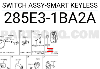 Nissan 285E31BA2A SWITCH ASSY-SMART KEYLESS