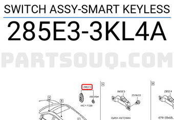 Nissan 285E33KL4A SWITCH ASSY-SMART KEYLESS