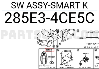 Nissan 285E34CE5C SW ASSY-SMART K