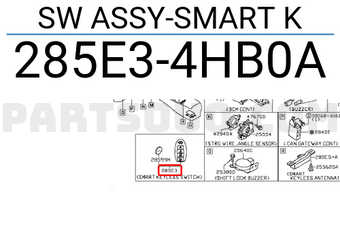 Nissan 285E34HB0A SW ASSY-SMART K