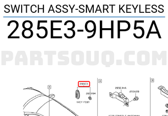 Nissan 285E39HP5A SWITCH ASSY-SMART KEYLESS