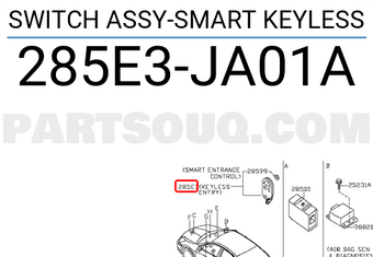 Nissan 285E3JA01A SWITCH ASSY-SMART KEYLESS