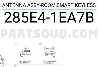 Nissan 285E41EA7B ANTENNA ASSY-ROOM,SMART KEYLESS