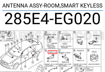 Nissan 285E4EG020 ANTENNA ASSY-ROOM,SMART KEYLESS