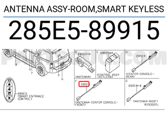 Nissan 285E589915 ANTENNA ASSY-ROOM,SMART KEYLESS