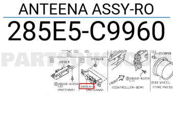 Nissan 285E5C9960 ANTEENA ASSY-RO