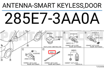 Nissan 285E73AA0A ANTENNA-SMART KEYLESS,DOOR
