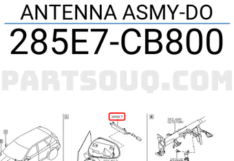 Nissan 285E7CB800 ANTENNA ASMY-DO