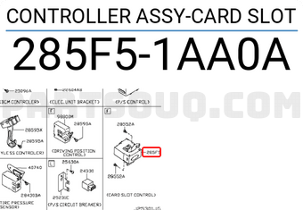 Nissan 285F51AA0A CONTROLLER ASSY-CARD SLOT