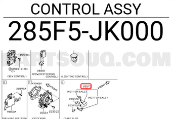 Nissan 285F5JK000 CONTROL ASSY