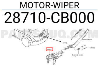 Nissan 28710CB000 MOTOR-WIPER