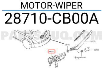 Nissan 28710CB00A MOTOR-WIPER