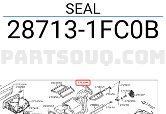 Nissan 287131FC0B SEAL