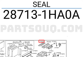 Nissan 287131HA0A SEAL