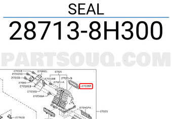 Nissan 287138H300 SEAL