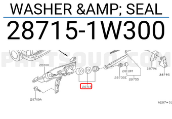 Nissan 287151W300 WASHER & SEAL