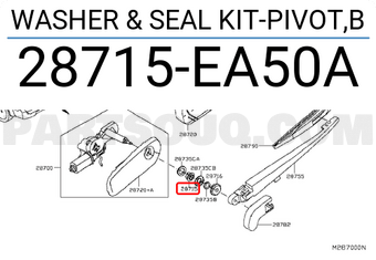 Nissan 28715EA50A WASHER & SEAL KIT-PIVOT,B