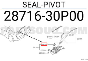 Nissan 2871630P00 SEAL-PIVOT