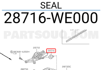 Nissan 28716WE000 SEAL