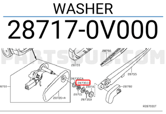 Nissan 287170V000 WASHER